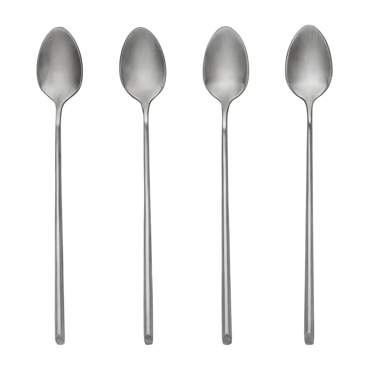 Sletten spoon long 4-pack - Full satin forged - Broste Copenhagen
