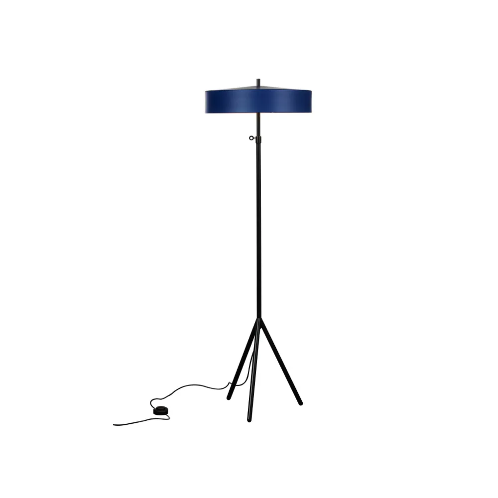 Cymbal floor lamp, Blue matte Bsweden