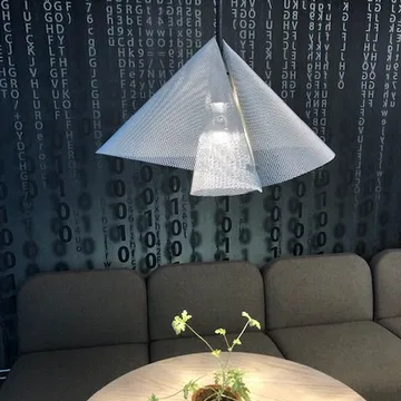 Diffuse pendant lamp - Gold, Ø45x32cm - Bsweden