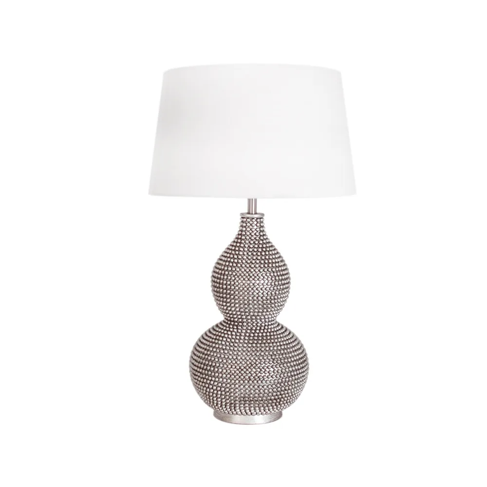 Lofty table lamp, Satin/white, lamp base in metal By Rydéns