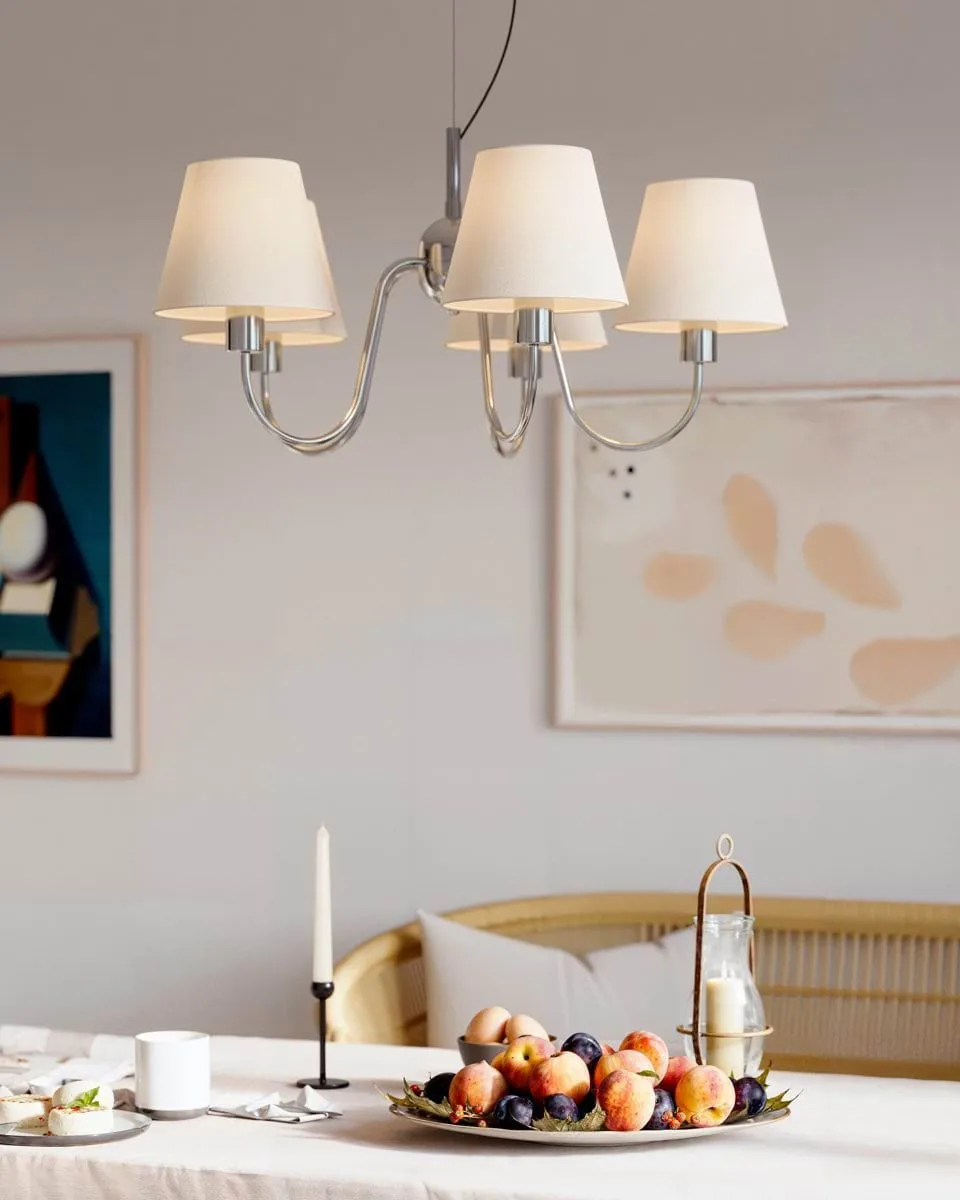 Lynx ceiling lamp, Chrome-white By Rydéns