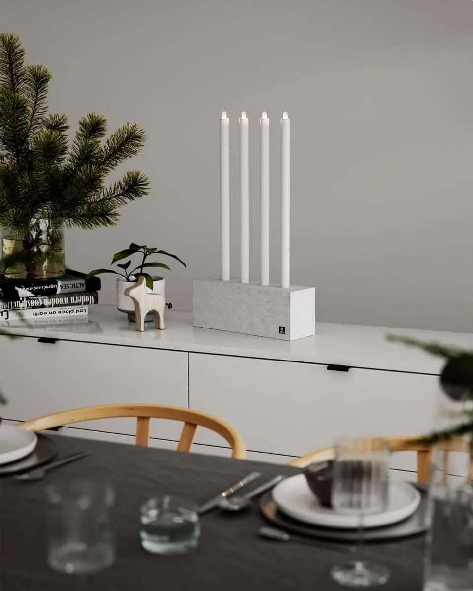 Raw Light advent candle holder, Concrete By Rydéns