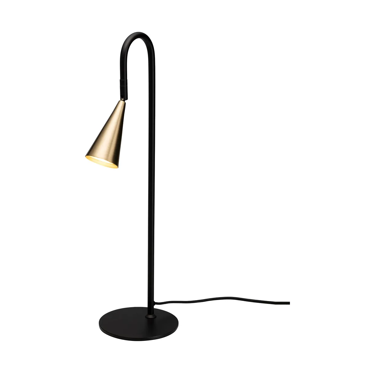 Spline table lamp, Black-brass, 55 cm By Rydéns