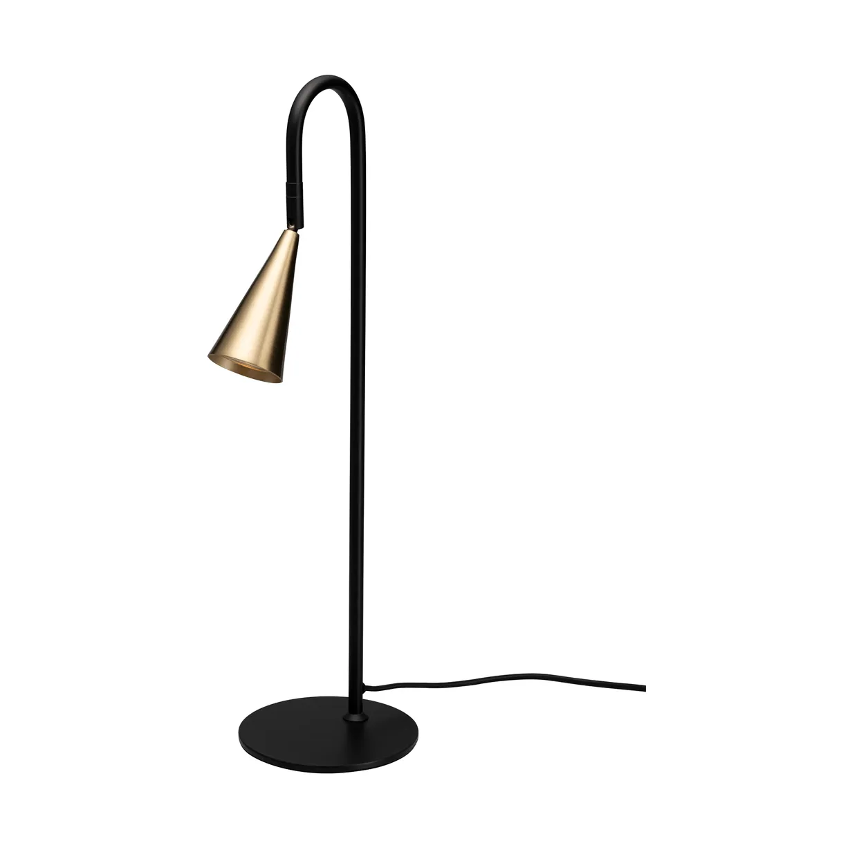 Spline table lamp, Black-brass, 55 cm By Rydéns