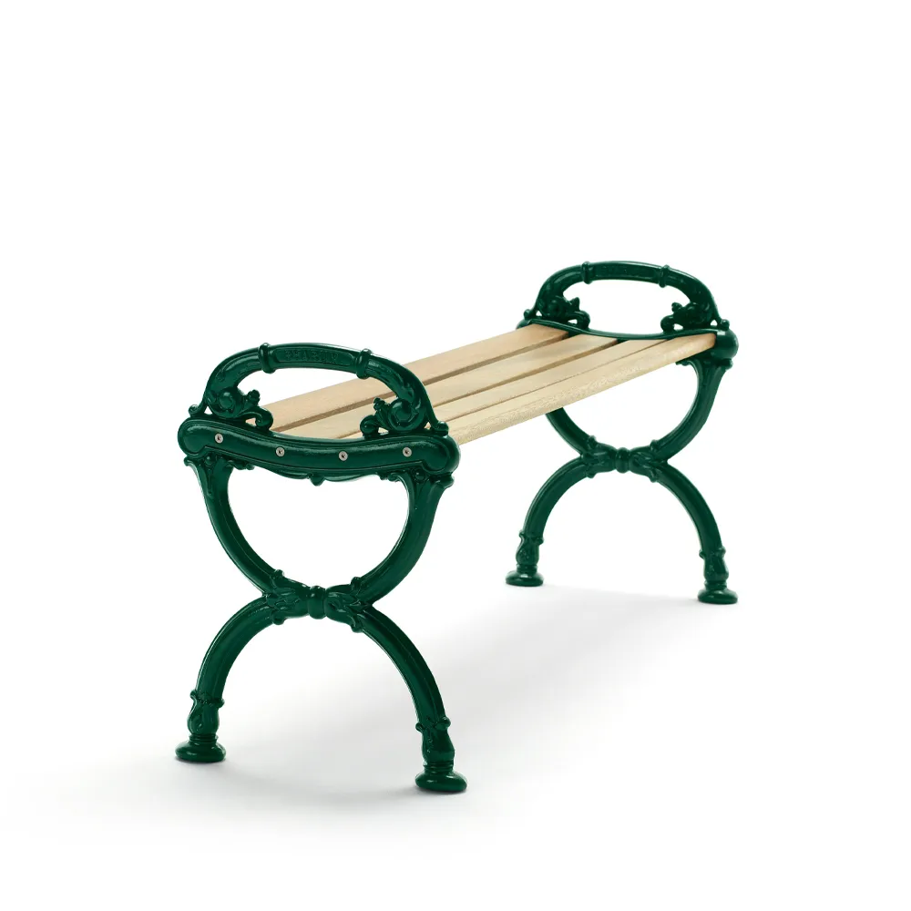Byarum Bench, Pine impregnation, green stand Byarums bruk