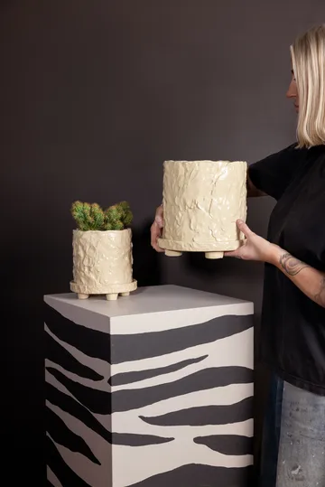 Muddy pot L Ø23 cm - Beige - Byon