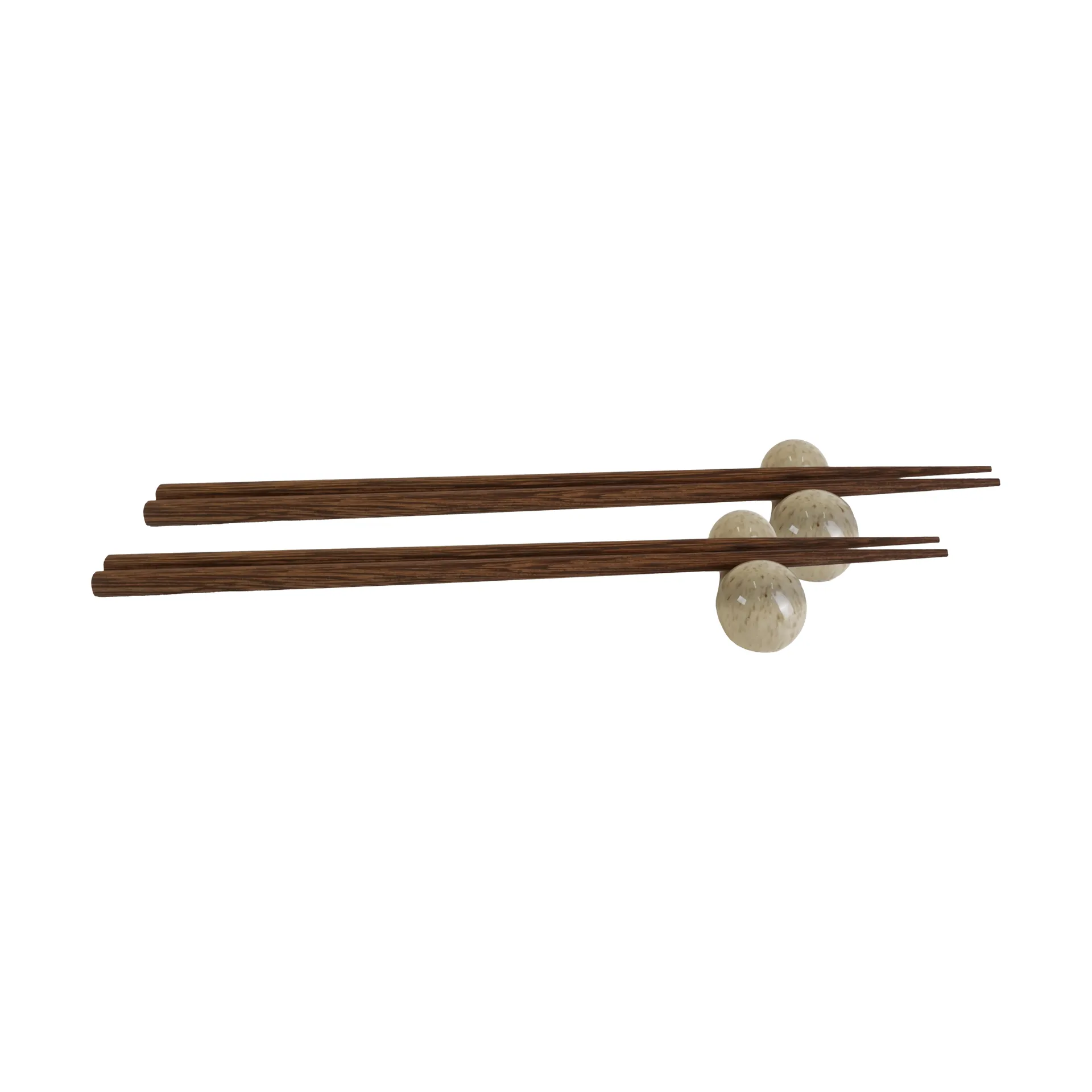 Porto chopsticks with holder 2-pack, Beige Byon