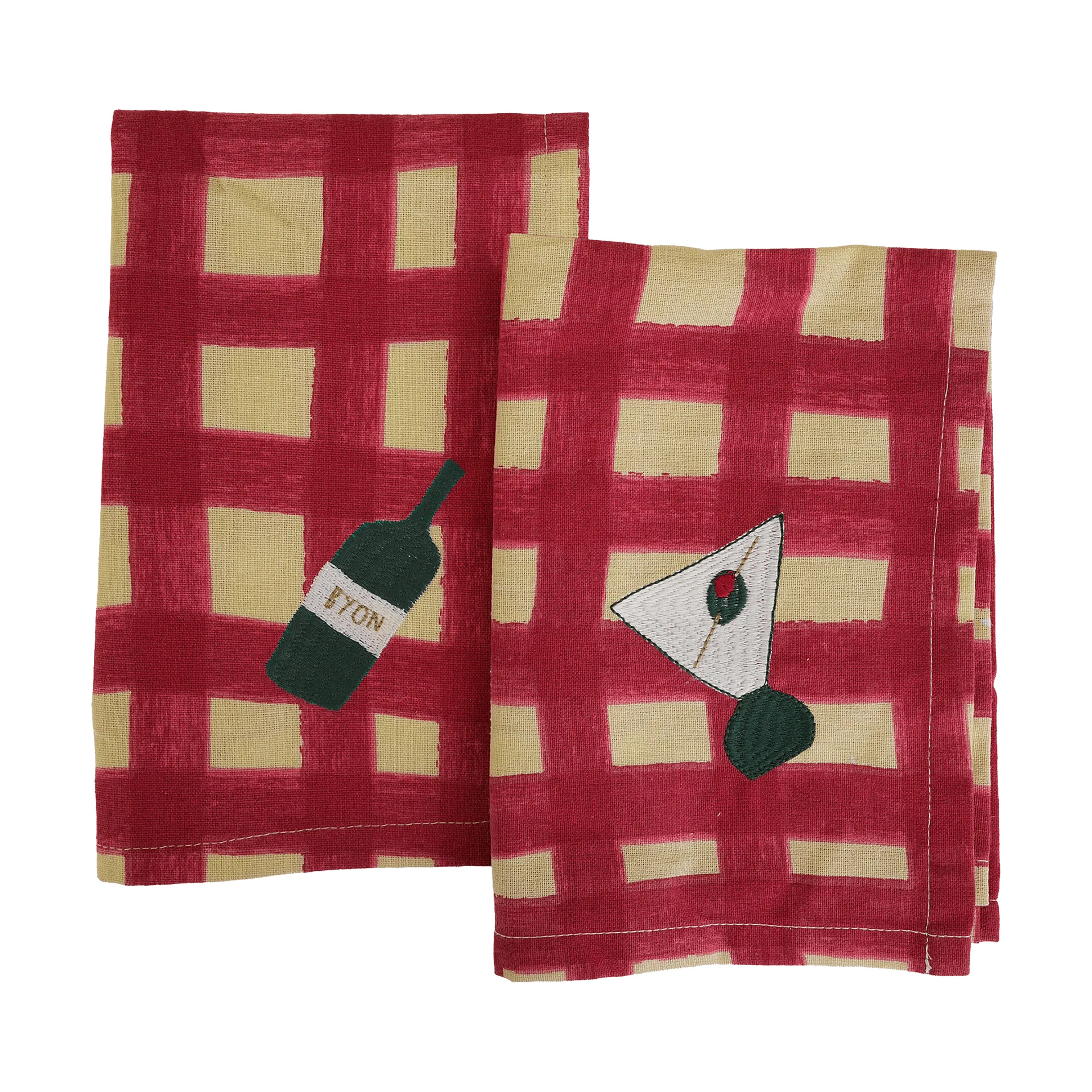 Sera napkin 2-pack, Red, 45x45 cm Byon