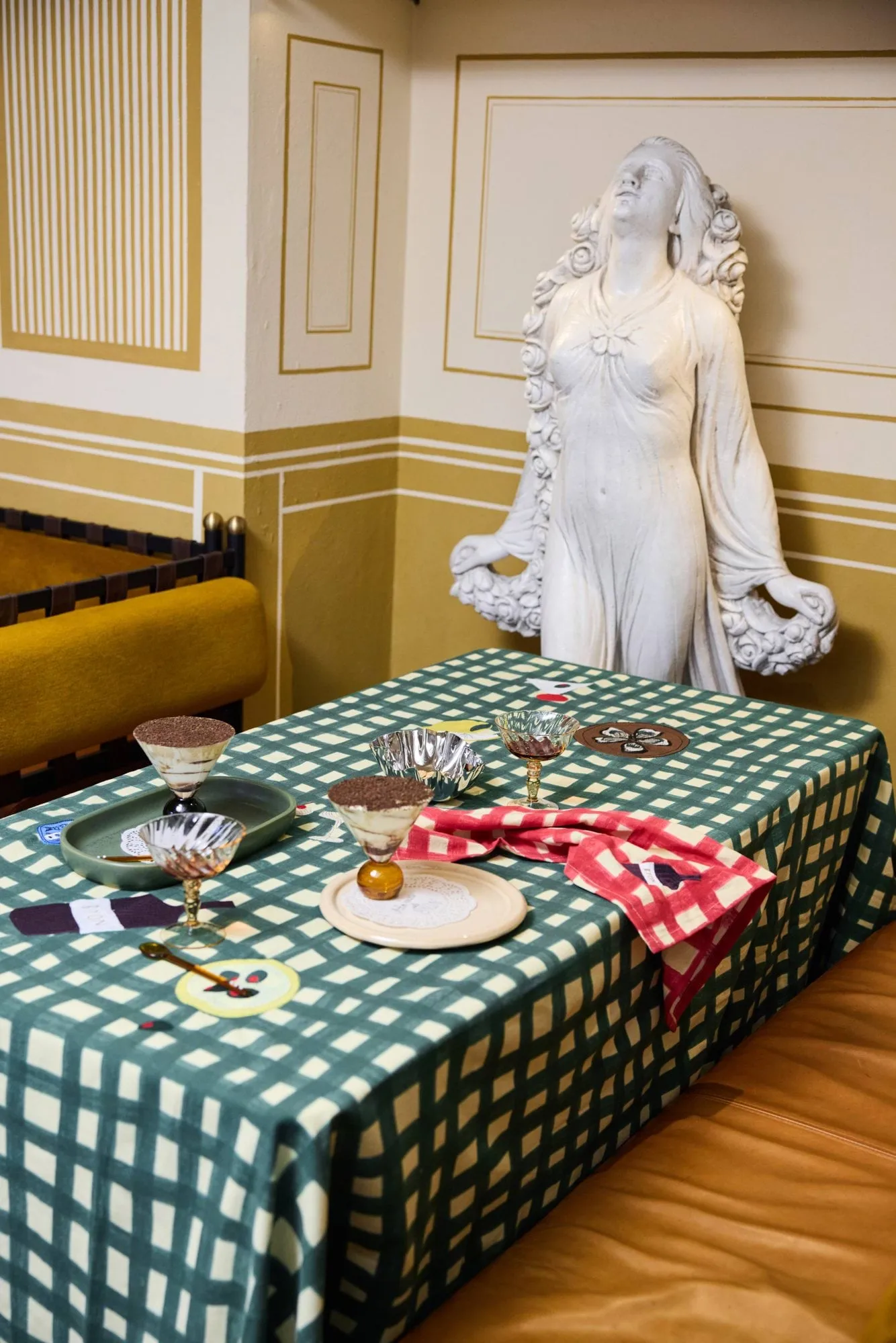 Sera tablecloth, Green, 150x280 cm Byon