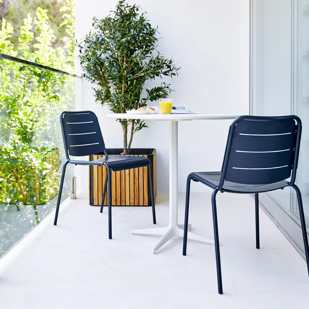 Combine plant pot, Teak, lava grey Cane-line