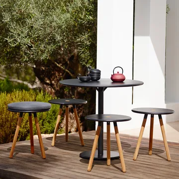 Go coffee table Ø80 cm - White-white - Cane-line