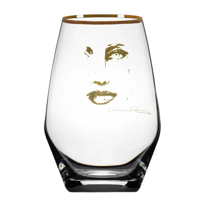 Gold Edition Piece of Me drinking glass - 35 cl - Carolina Gynning