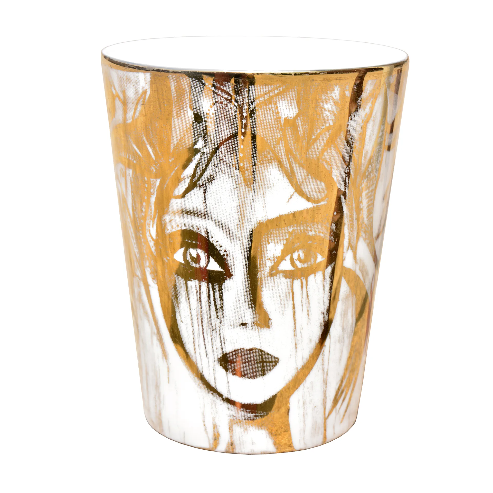 Slice of Life mug gold-white, 35 cl Carolina Gynning