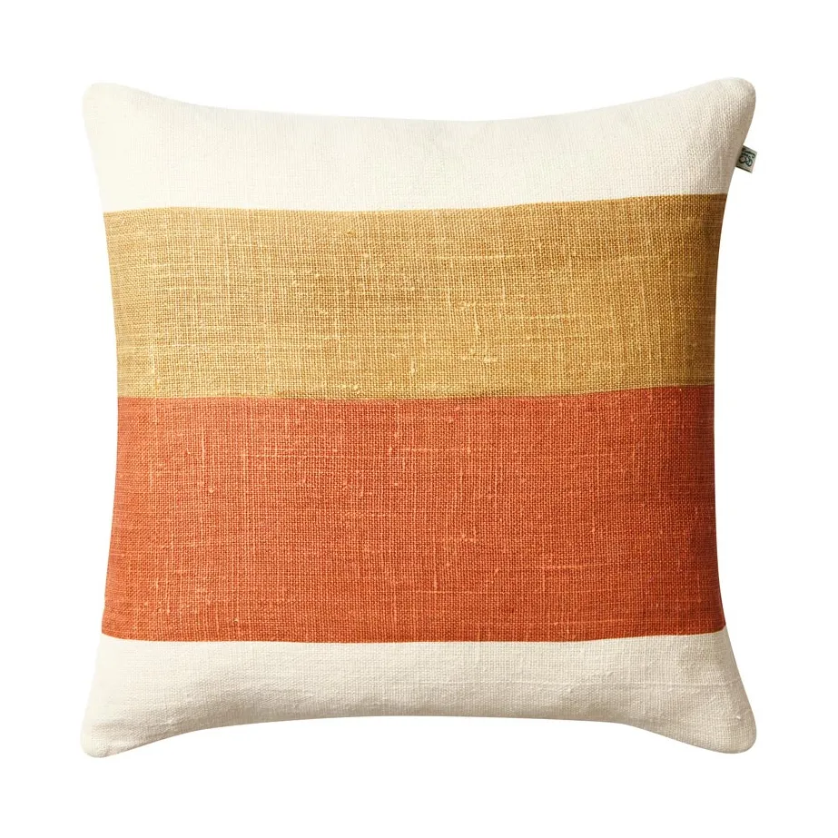 Kumar pillowcase 50x50 cm, Khaki-apricot orange Chhatwal & Jonsson