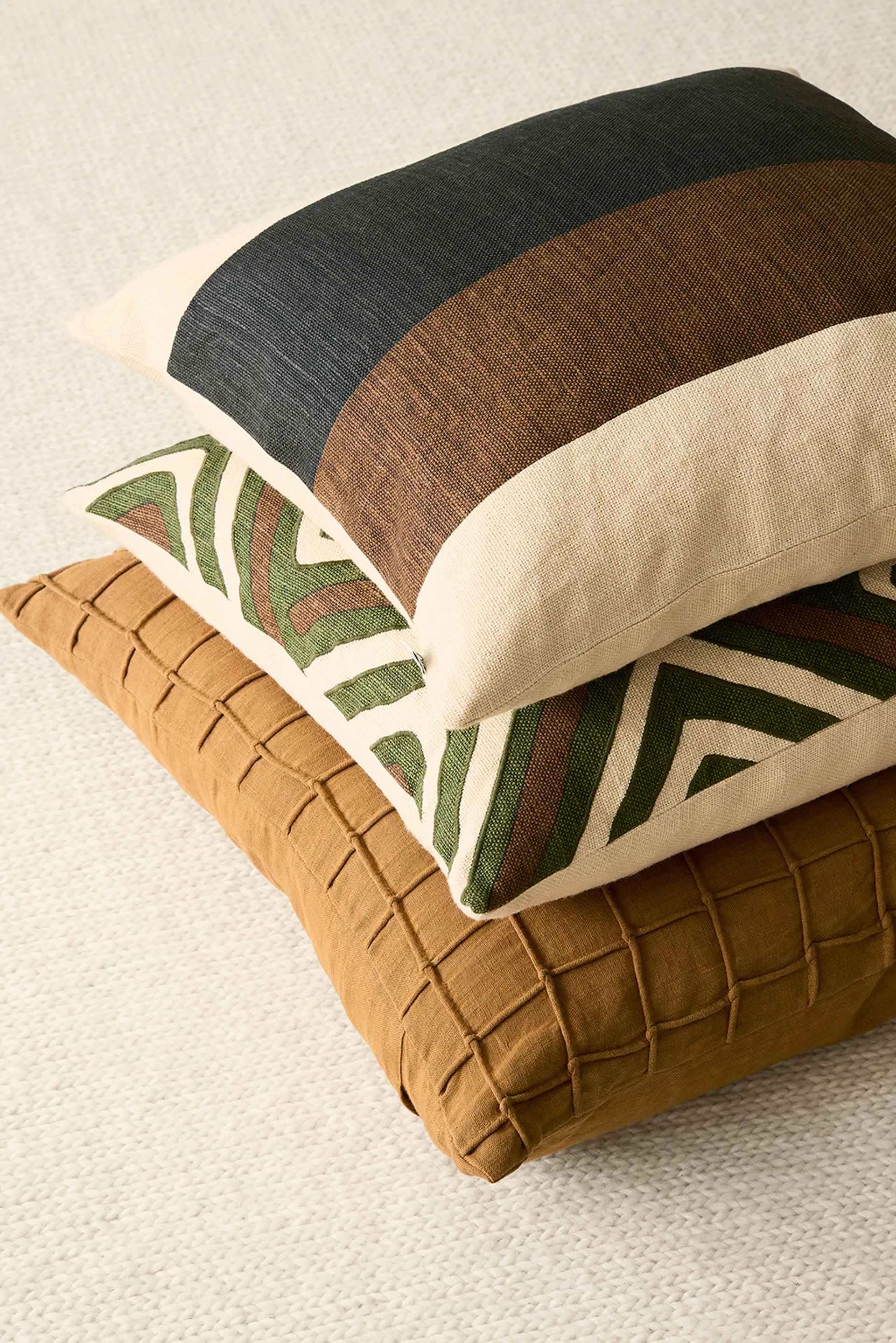 Kumar pillowcase 50x50 cm, Taupe-Dark Brown Chhatwal & Jonsson