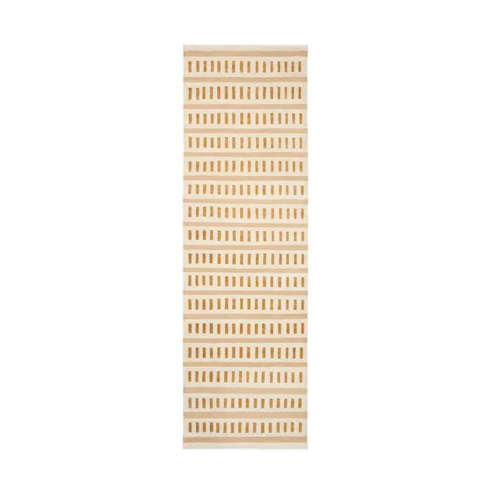 Ladakh wool rug - Off white-beige-masala yellow, 80x250 cm - Chhatwal & Jonsson