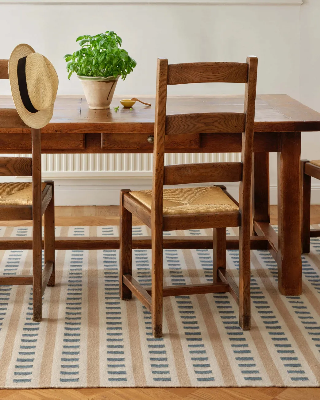Ladakh wool rug, Off white-l. beige-heaven blue, 230x320 cm Chhatwal & Jonsson