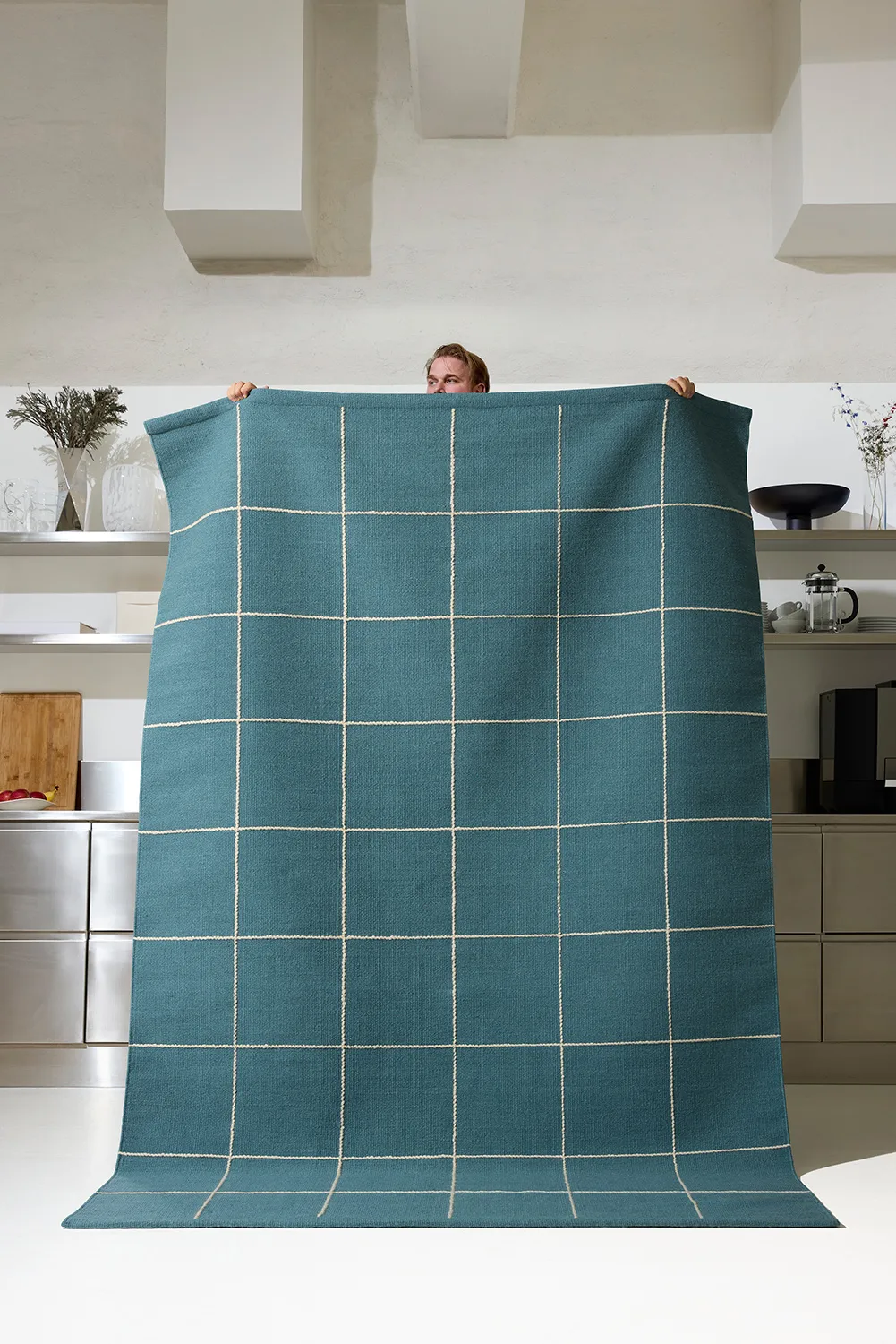 Milan rug, Heaven blue-off white, 230x320 cm Chhatwal & Jonsson