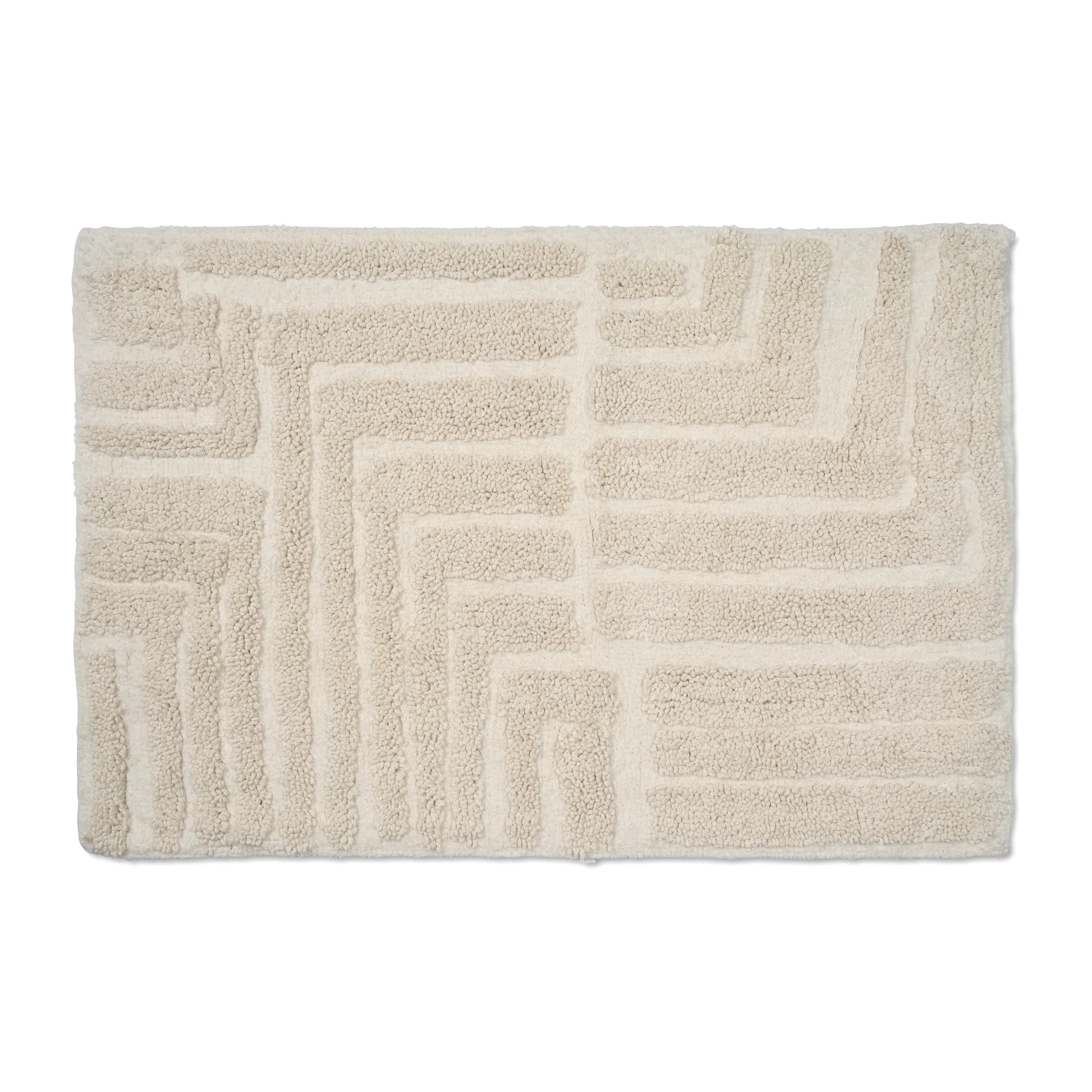 Field bathroom mat 60x90 cm, White Classic Collection