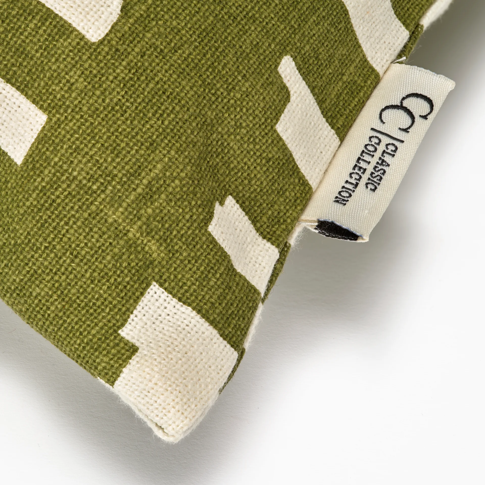 Ikat Block cushion cover 50x50 cm, Green Classic Collection