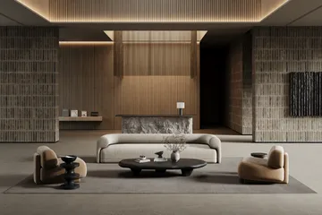 Lobby rug with overlock stitching - Grey, 140x200 cm - Classic Collection