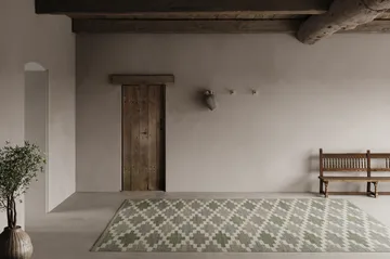 Röllakan Korsnäs rug - Teal, 200x300 cm - Classic Collection