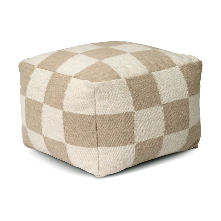 Square pouf 50x50 cm - White-natural - Classic Collection
