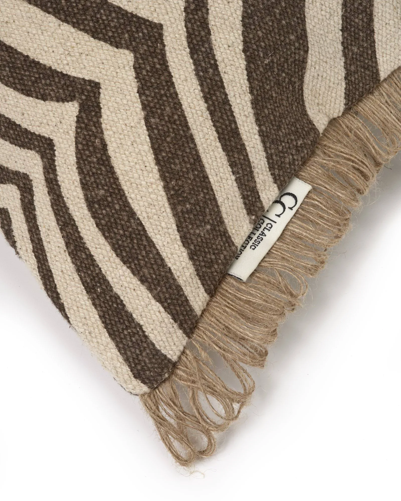 Zebra cushion, Brown-natural, 50x50 cm Classic Collection