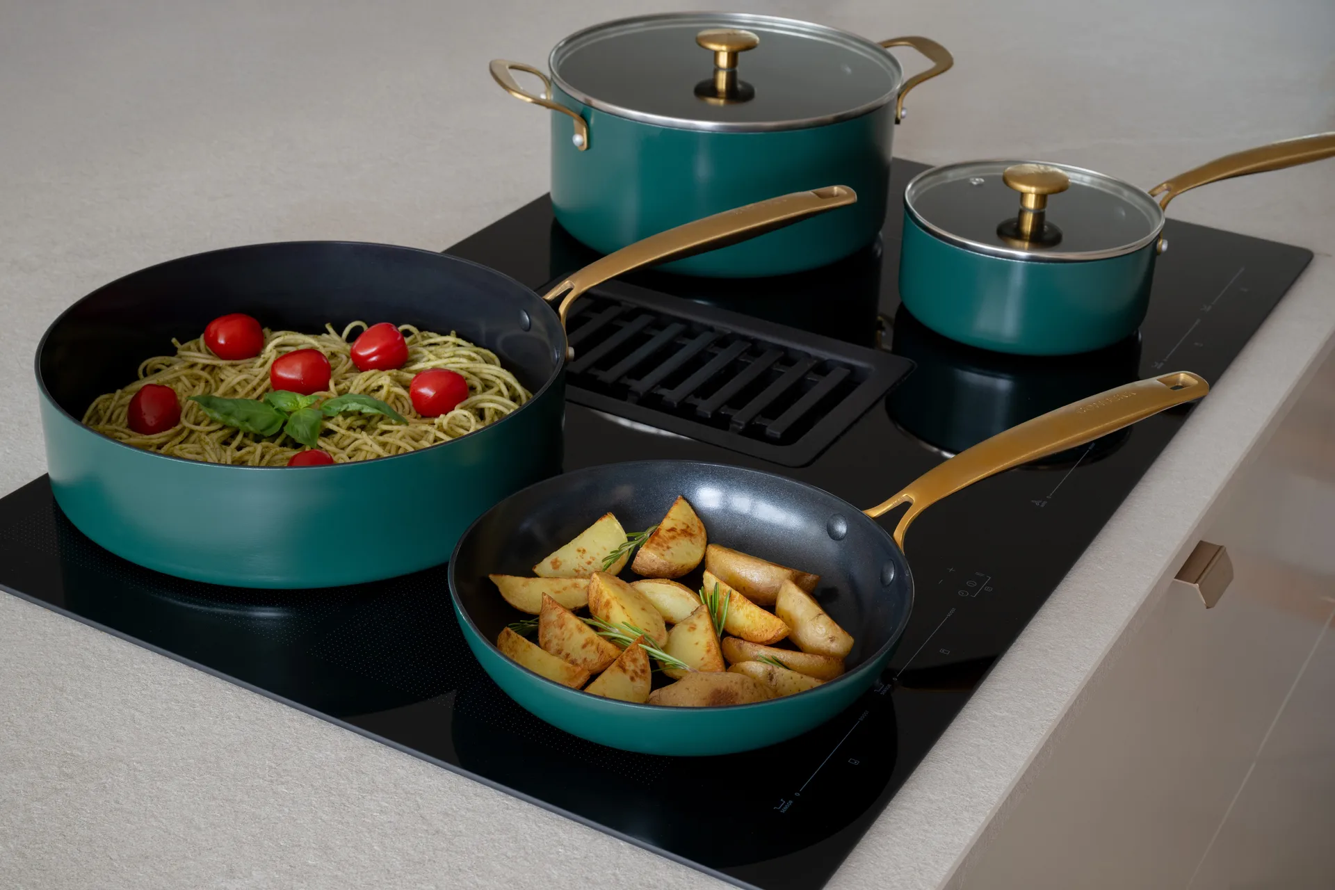 Combekk Element frying pan set, 2-piece, Holly Green Combekk