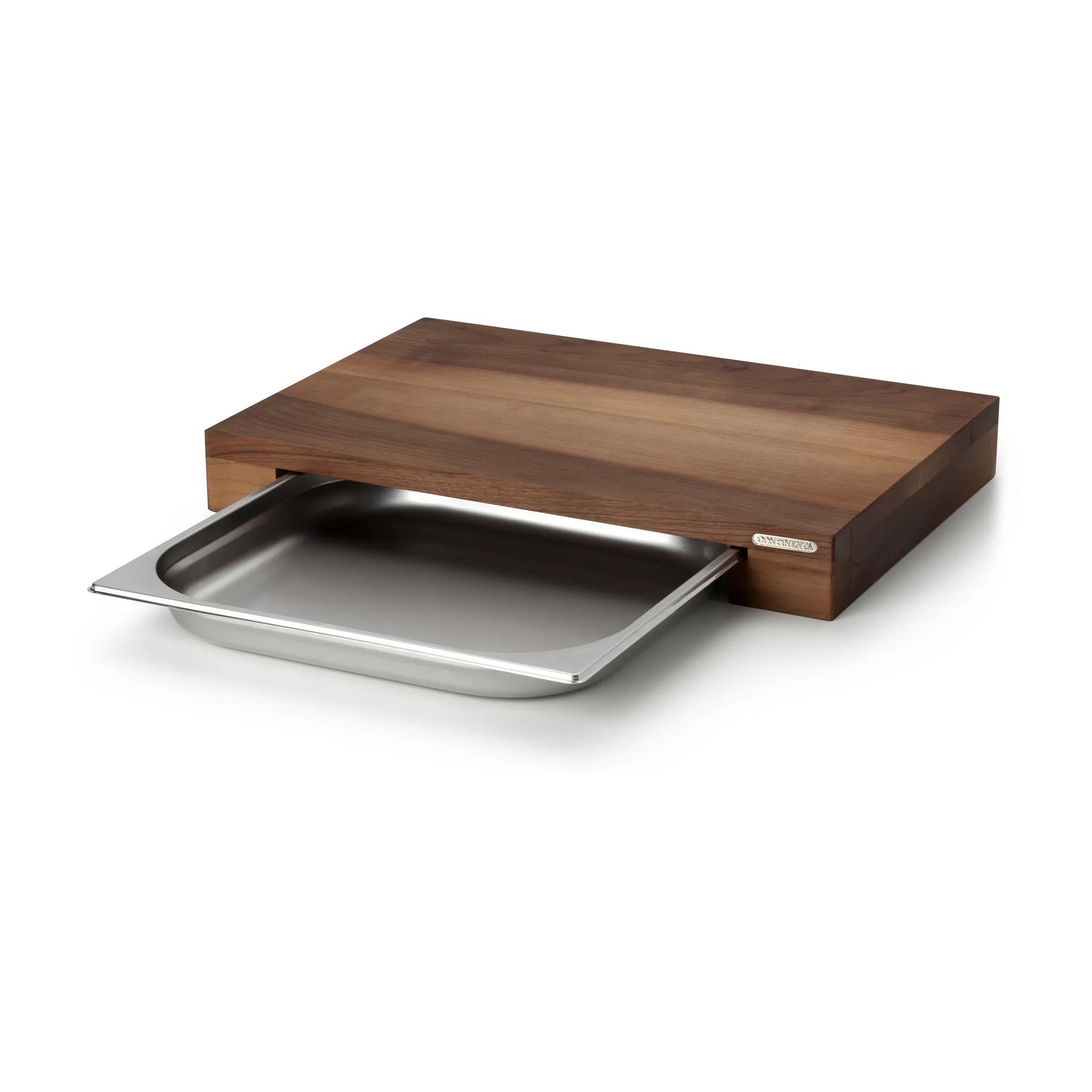 Cutting board walnut with 1 tray, 32x48 cm Continenta