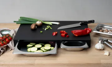 Duracore chopping board 2 drawers - 49.5x32.5 - Continenta