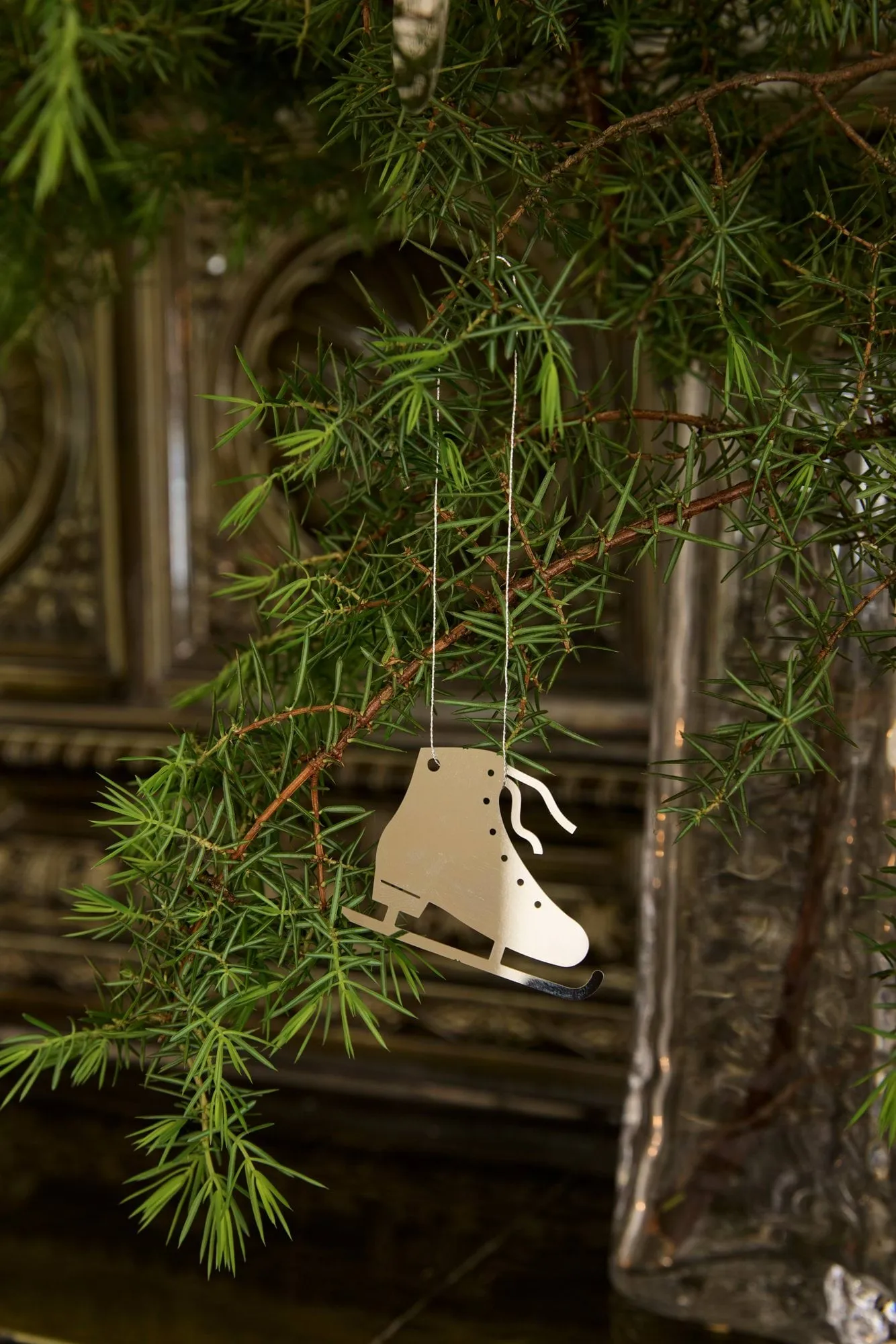 Deco Winter activities Christmas hanging ornaments 6 pieces, Stainless steel Cooee Design