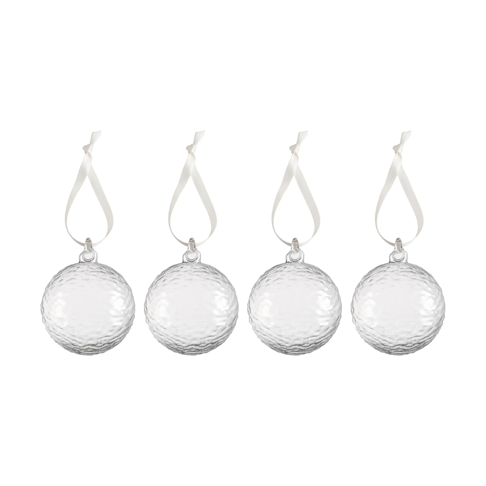 Gry Marble Christmas bauble Ø8 cm, Clear Cooee Design