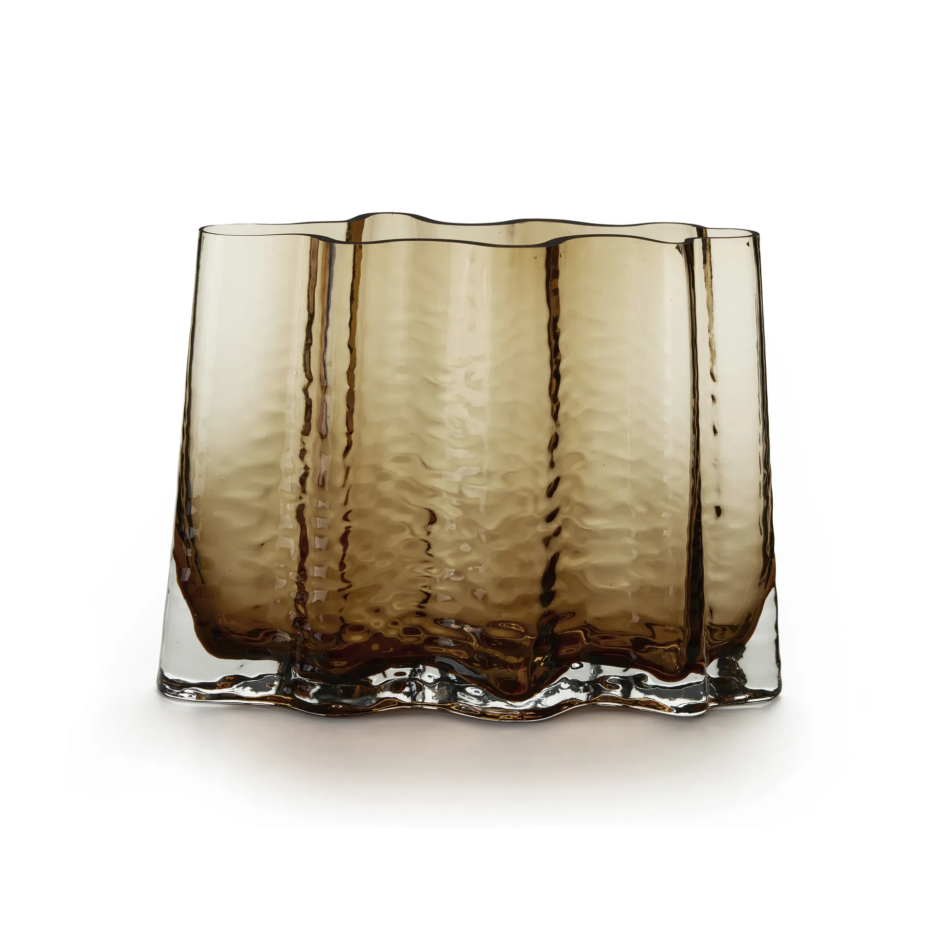 Gry wide vase 24 cm, Cognac Cooee Design