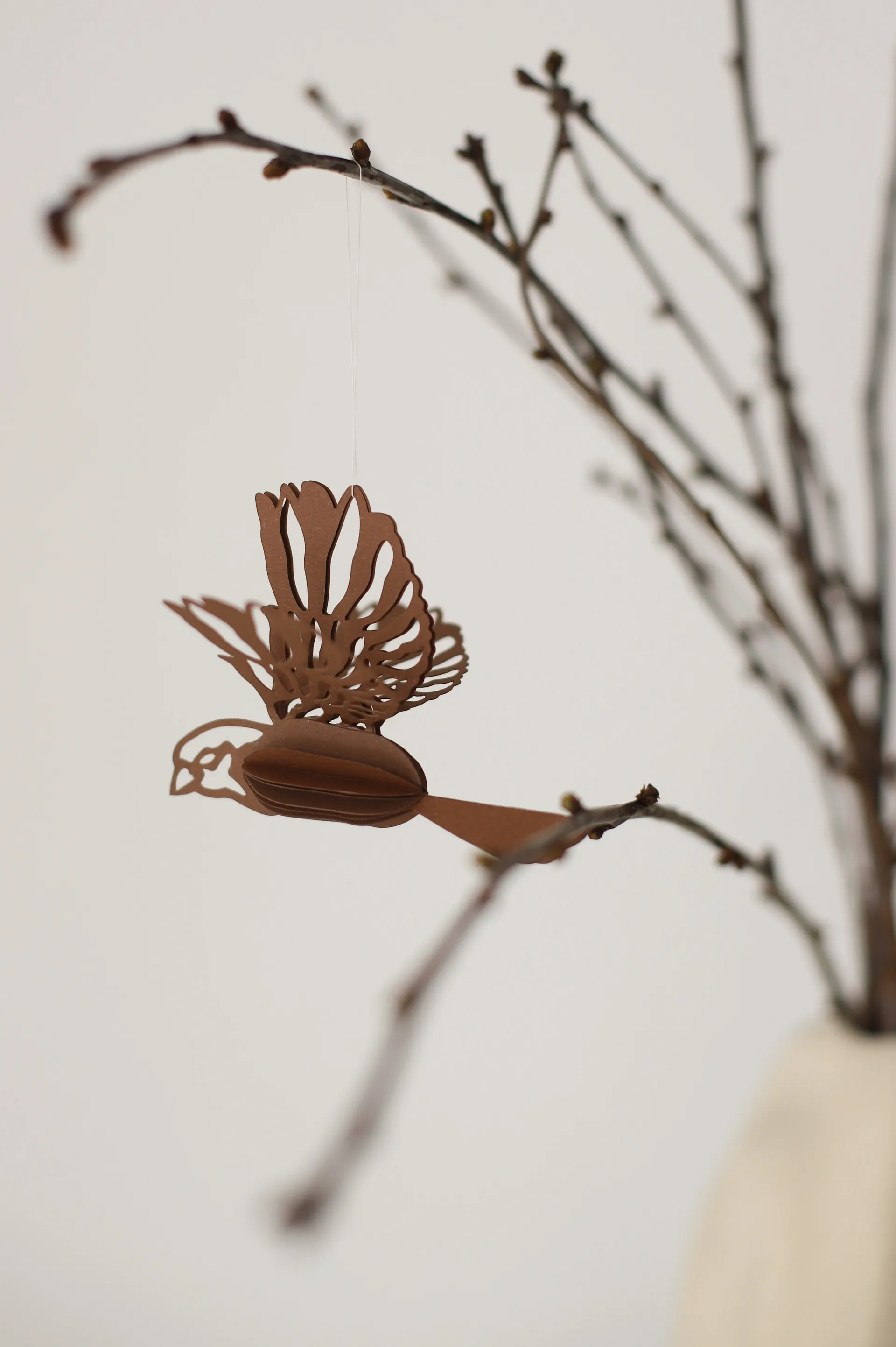 Paper bird decoration hanging 2-pack, Coffee Cooee Design