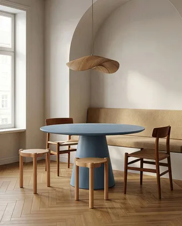 Woody round stool - Oak, Ø38x46 cm - Cooee Design