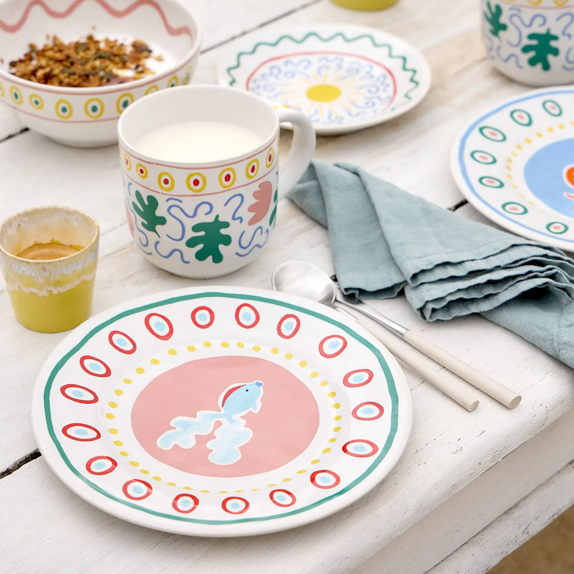 Summer Bliss side plate, Guppy, Ø22 cm Costa Nova
