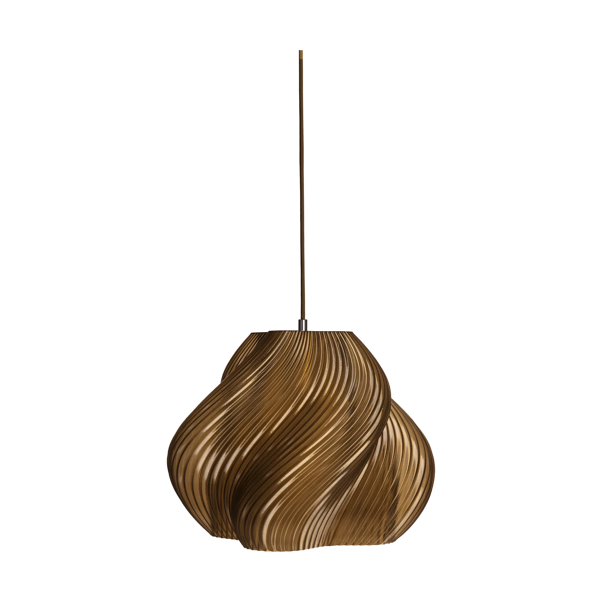 Soft Serve pendant, Caramel-chrome, 03, 30 cm Crème Atelier