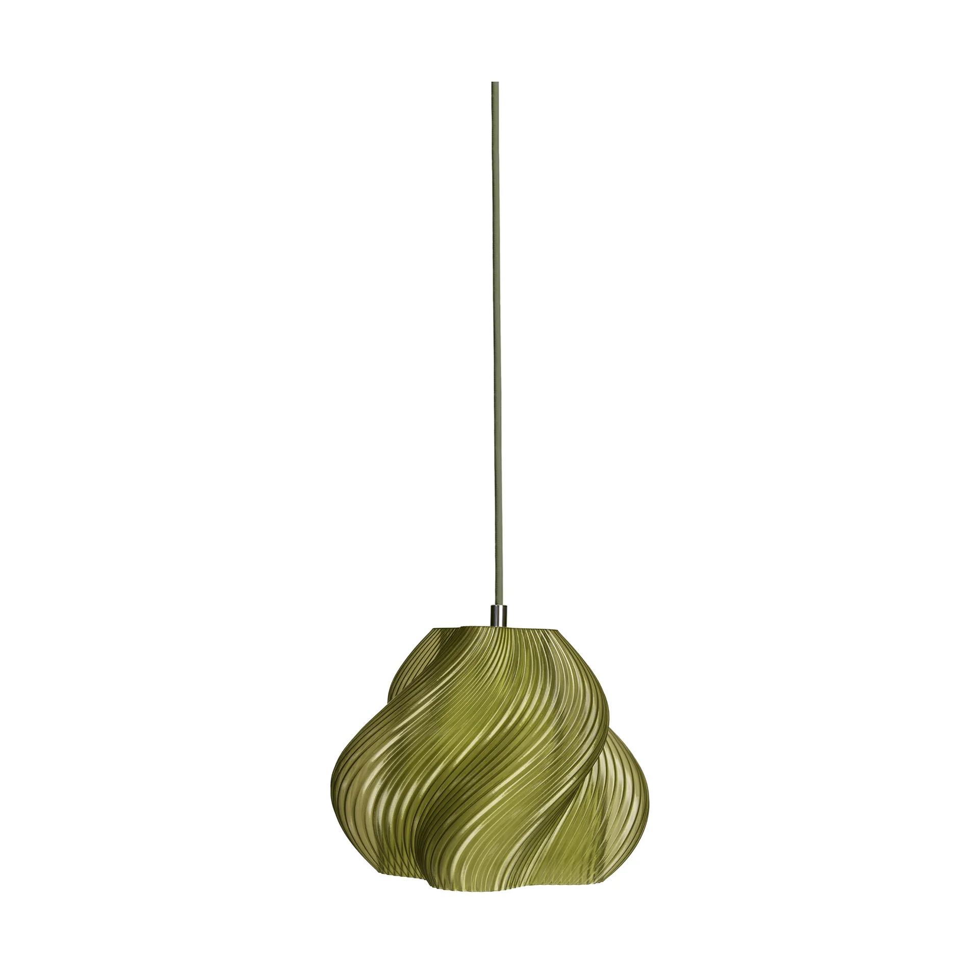 Soft Serve pendant, Olive-chrome, 01, 20 cm Crème Atelier