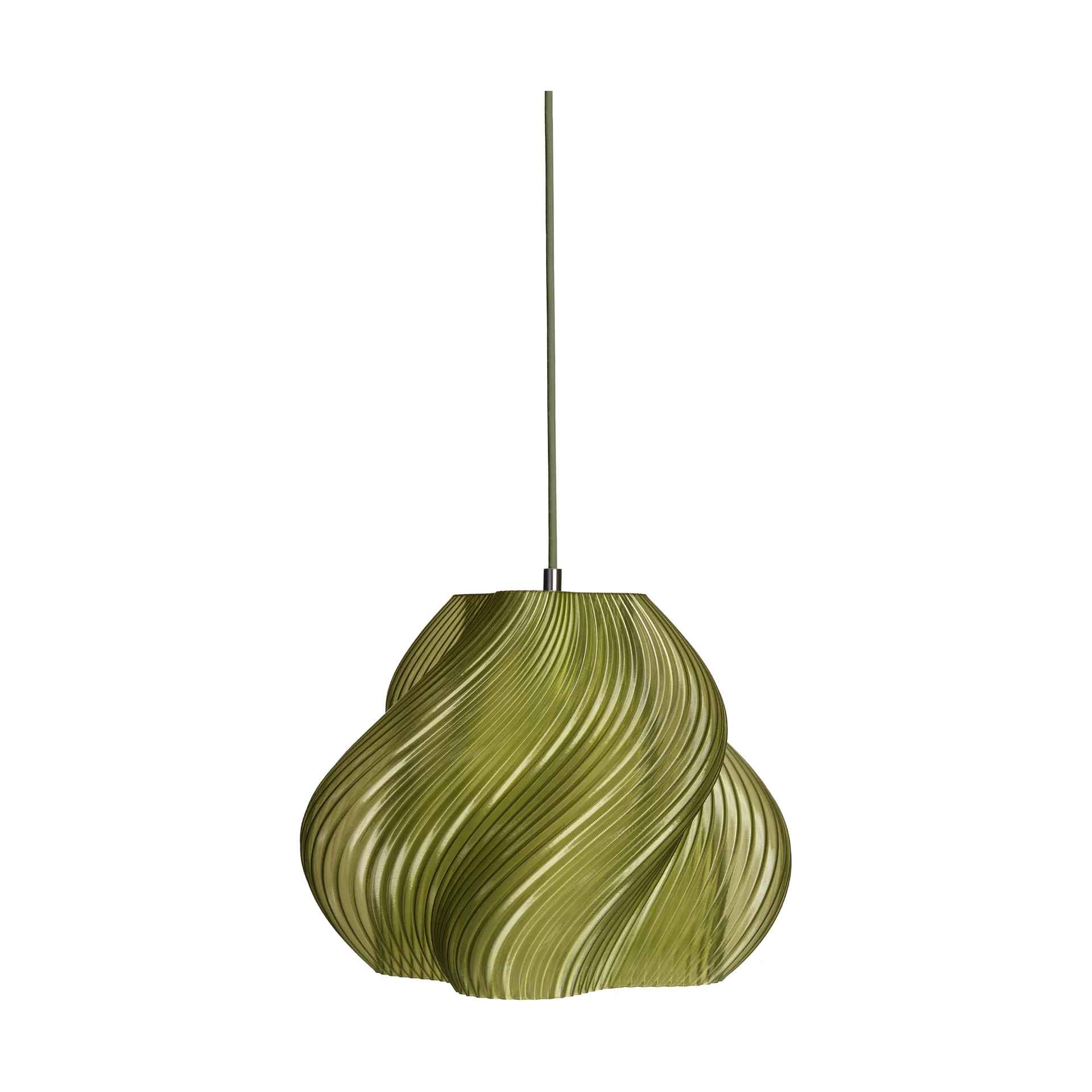 Soft Serve pendant, Olive-chrome, 03, 30 cm Crème Atelier