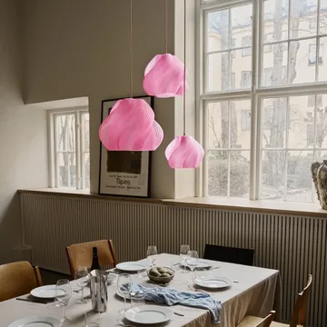 Soft Serve pendant - Rose sorbet-chrome, 02, 25 cm - Crème Atelier