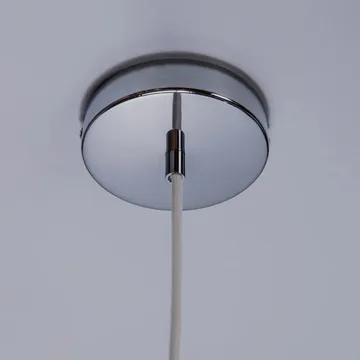 Soft Serve pendant - White-chrome, 02, 25 cm - Crème Atelier