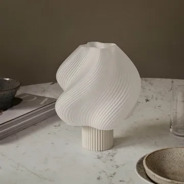 Soft Serve portable table lamp - Vanilla bean, 23 cm - Crème Atelier