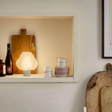 Soft Serve portable table lamp - Vanilla bean, 23 cm - Crème Atelier