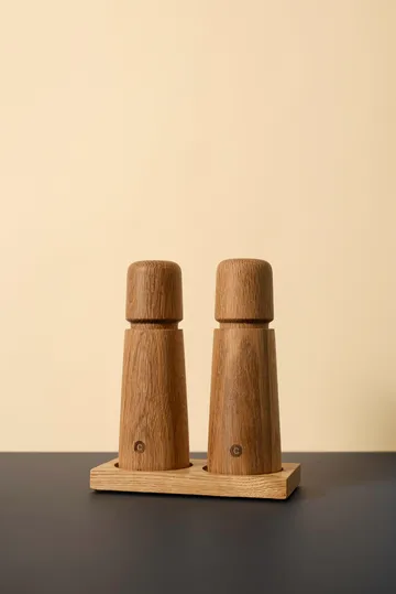 Tabletopper spice grinder stand - FSC oak - Crushgrind