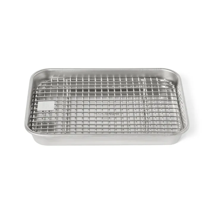 Culimat gastro container with cooling rack - Stainless steel, 18x14x2,5 cm - Culimat