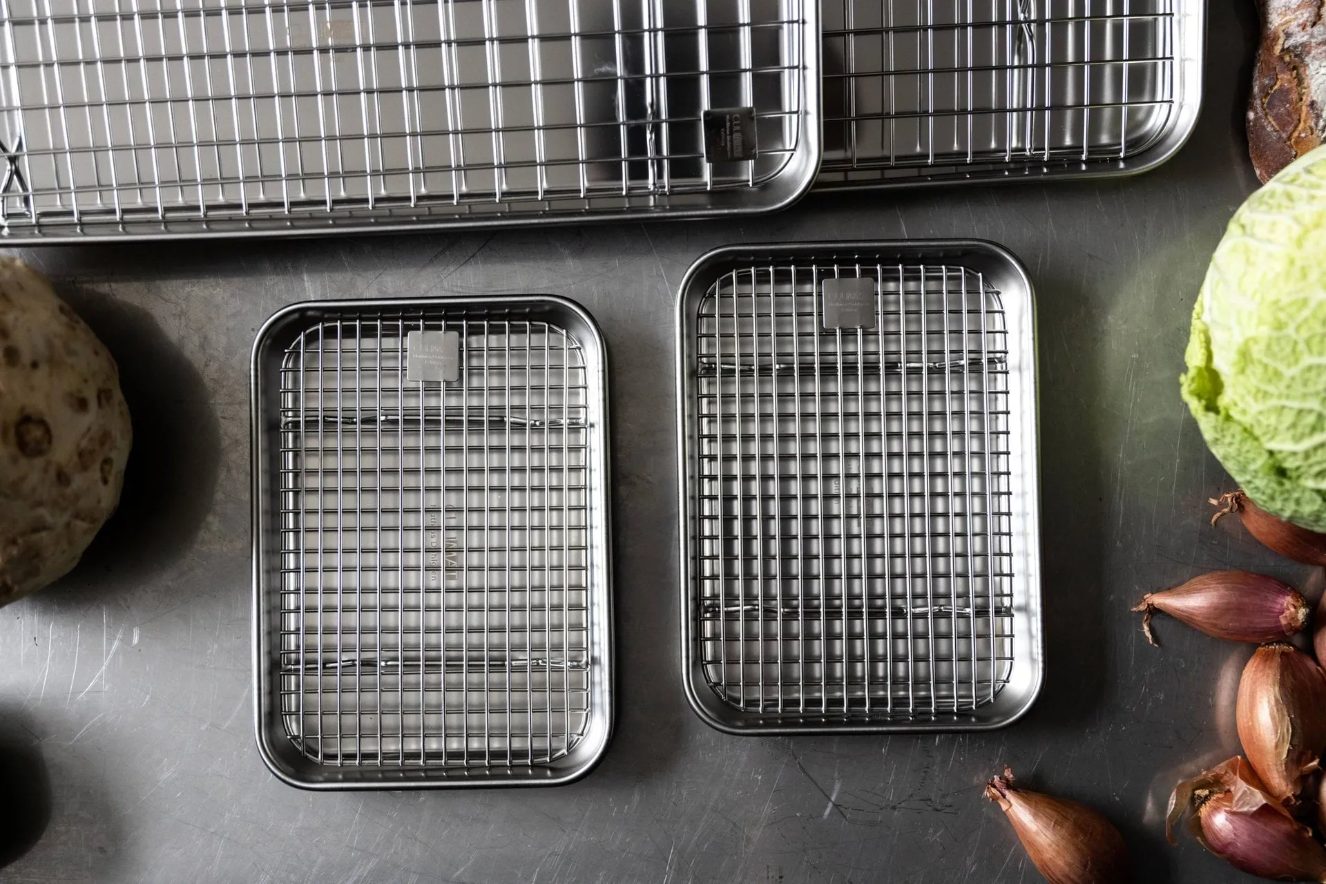 Culimat gastronorm tray set, Stainless steel, 4 pieces Culimat