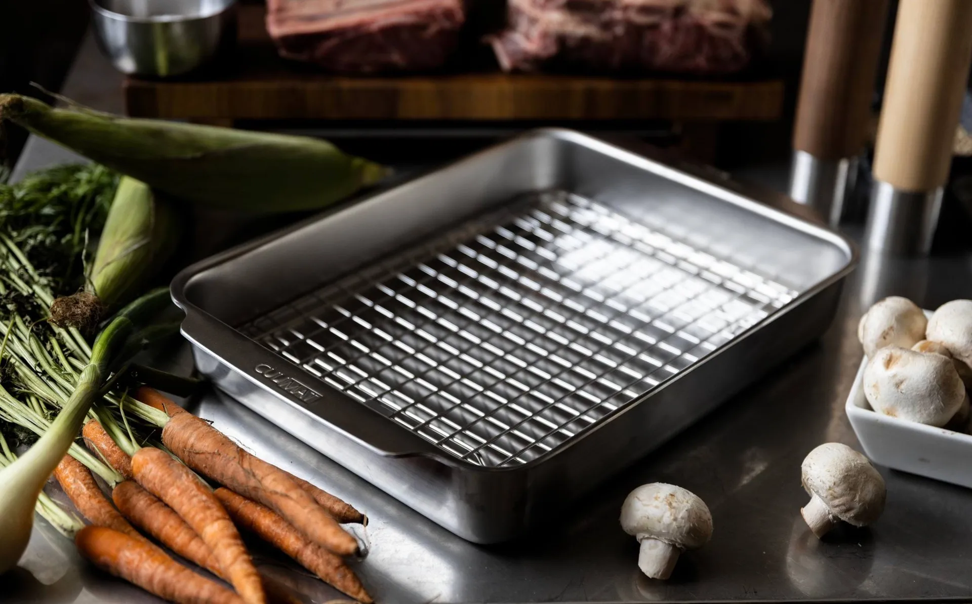 Culimat oven dish, Stainless steel, 34x26x6 cm Culimat