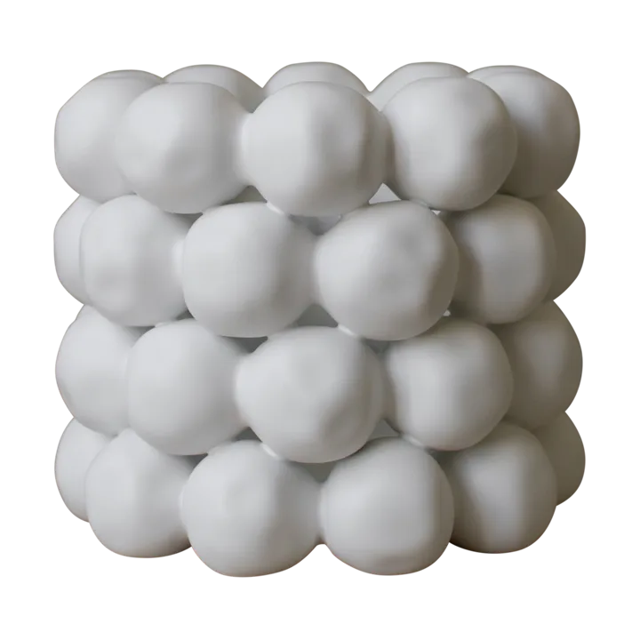 Bright candleholder Ø17 cm - White - DBKD