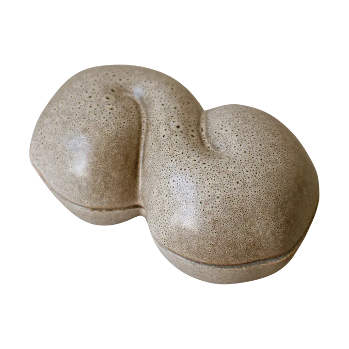 Bun bowl with lid 11x18 cm - Beige - DBKD
